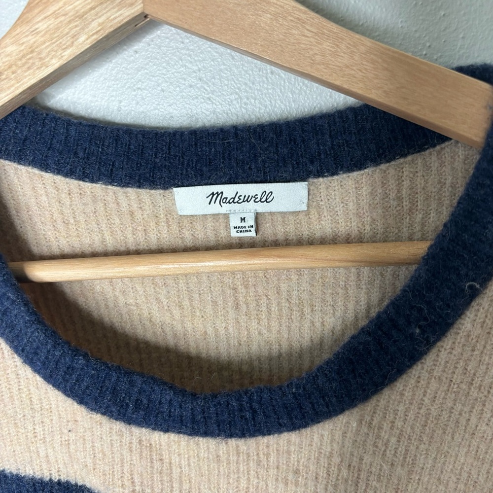 Madewell Sycamore Stripe Pullover Sweater medium - Picture 4 of 6
